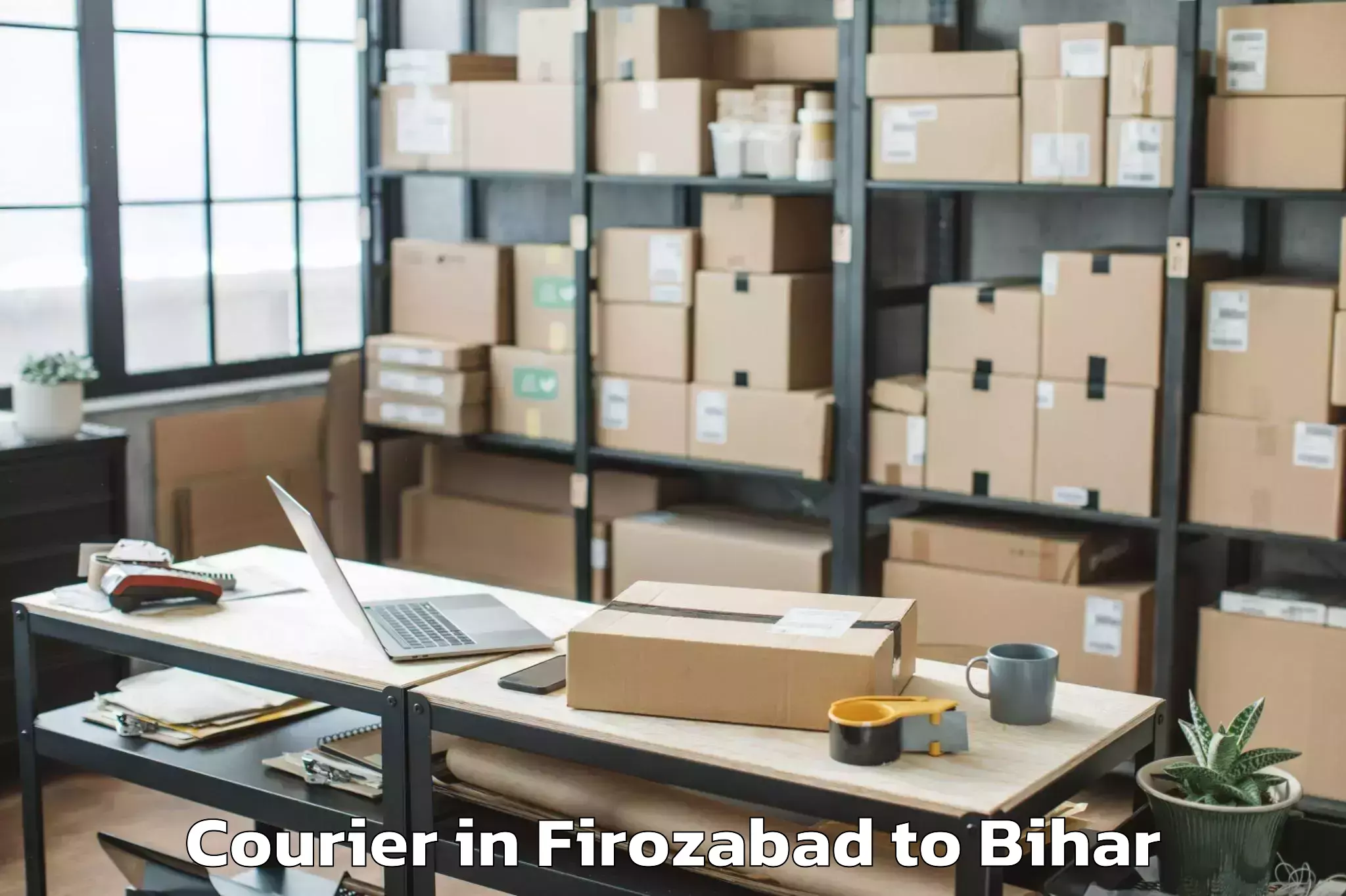 Top Firozabad to Bithan Courier Available